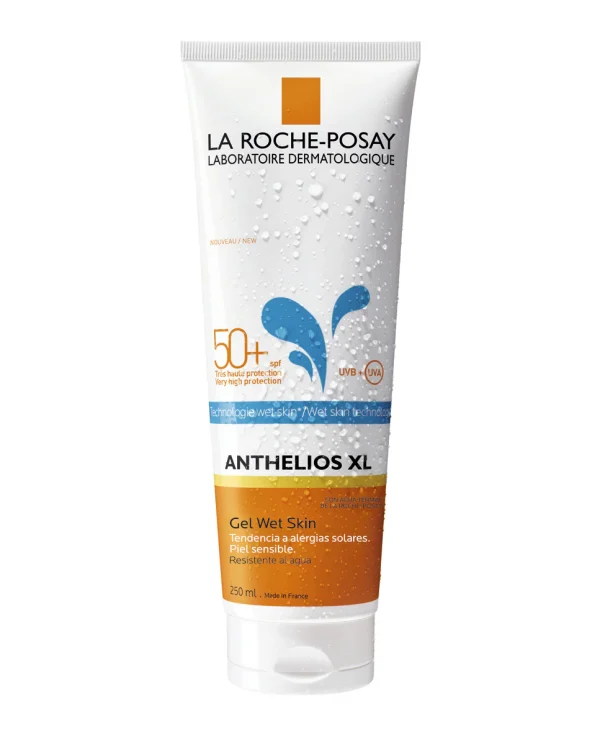 ANTHELIOS XL 50+ spf. Gel wet skin.