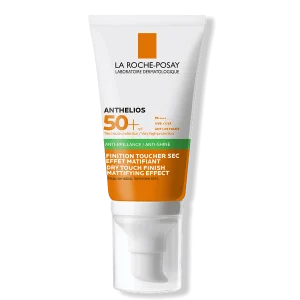 ANTHELIOS Gel-crema anti-brillos 50+spf. Toque seco.